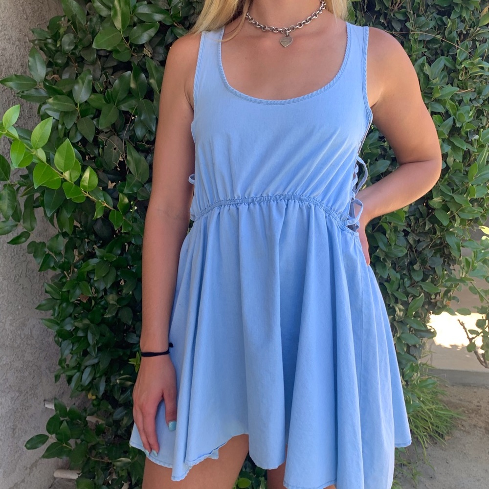 Wyld Heart Blue Babydoll Dress